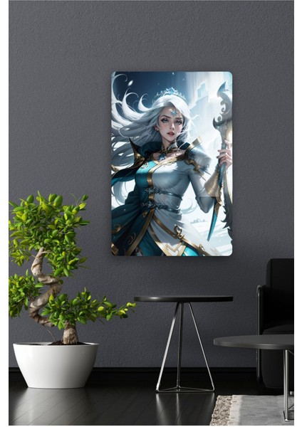 Diana , League Of Legend - Lol - Metal Poster Yüksek Kaliteli, Canlı ve Parlak Renkler