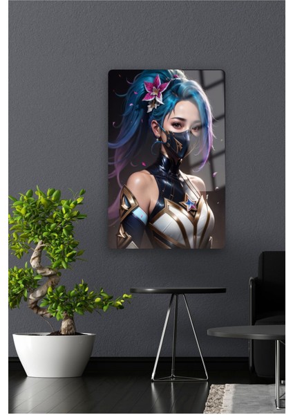 Akali , League Of Legend - Lol - Metal Poster Yüksek Kaliteli, Canlı ve Parlak Renkler