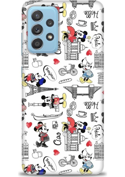 Samsung Galaxy A52S 5g Kılıf Hd Baskılı - Mickey Şehirde