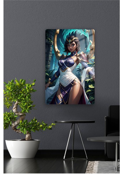 Karma , League Of Legend - Lol - Metal Poster Yüksek Kaliteli, Canlı ve Parlak Renkler