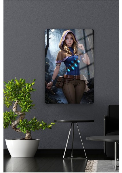 Lux , League Of Legend - Lol - Metal Poster Yüksek Kaliteli, Canlı ve Parlak Renkler