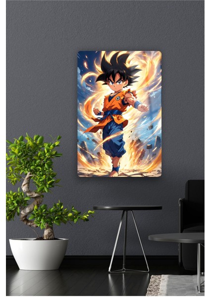 Goku | Dragon Ball - Metal Poster Yüksek Kaliteli, Canlı ve Parlak Renkler