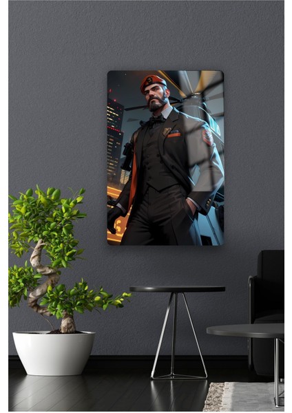 Valorant Brimstone Metal Poster Yüksek Kaliteli, Canlı ve Parlak Renkler