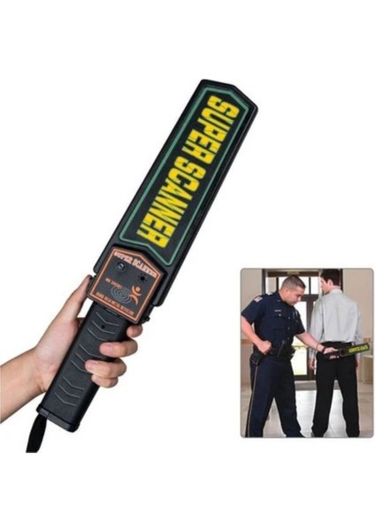 Süper Ultra Scanner El Tipi Metal Üst Arama Dedektörü(Güvenlik Havaalanı Okul ) 9VOLT fiyatları