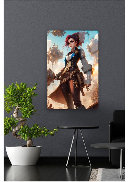 Miss Fortune , League Of Legend - Lol - Metal Poster Yüksek Kaliteli, Canlı ve Parlak Renkler