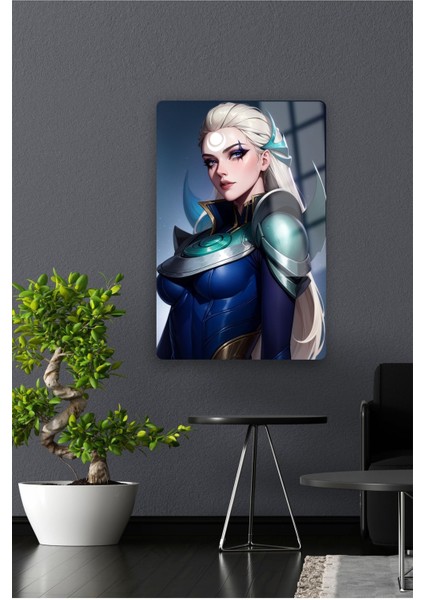 Diana , League Of Legend - Lol - Metal Poster Yüksek Kaliteli, Canlı ve Parlak Renkler
