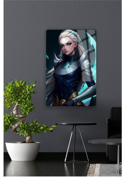 Diana , League Of Legend - Lol - Metal Poster Yüksek Kaliteli, Canlı ve Parlak Renkler