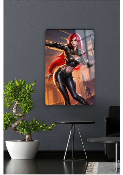 Katarina , League Of Legend - Lol - Metal Poster Yüksek Kaliteli, Canlı ve Parlak Renkler