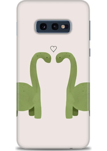 Samsung Galaxy S10E Kılıf Hd Baskılı - Dinazor Aşkı