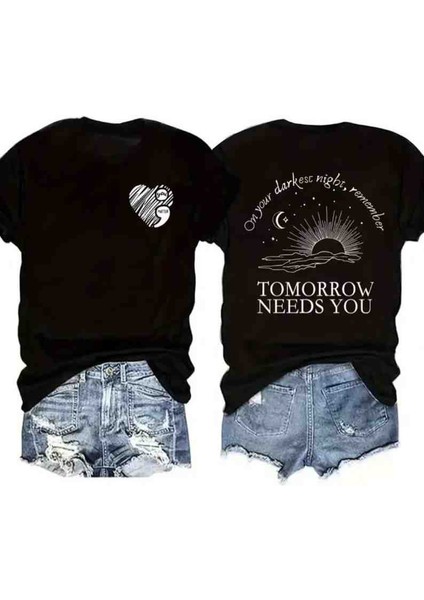 Gündoğumu Baskılı Özel Tasarım Oversize Tshirt modelleri