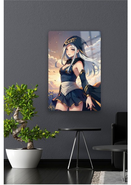 Ashe , League Of Legend - Lol - Metal Poster Yüksek Kaliteli, Canlı ve Parlak Renkler