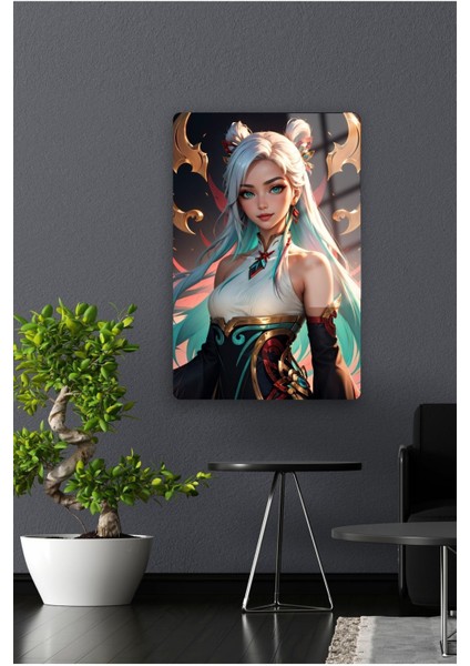 Irelia , League Of Legend - Lol - Metal Poster Yüksek Kaliteli, Canlı ve Parlak Renkler