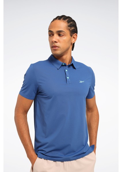 Fında Polo Tee Mavi Erkek Kısa Kol T-Shirt