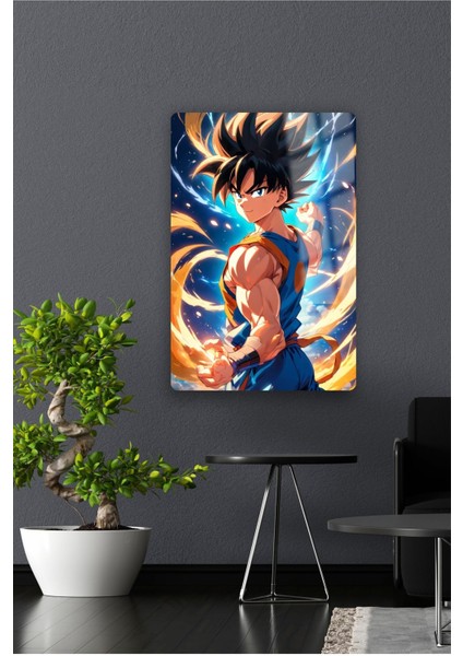 Goku | Dragon Ball - Metal Poster Yüksek Kaliteli, Canlı ve Parlak Renkler