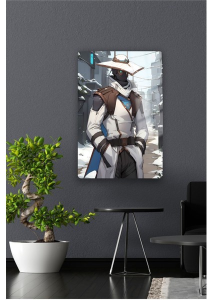 Valorant Cypher Metal Poster Yüksek Kaliteli, Canlı ve Parlak Renkler