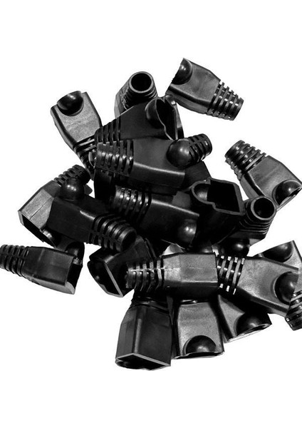 Siyah RJ45 Kılıf Siyah Cat6 Kılıf Siyah Cat5 Kılıf 100 Adet