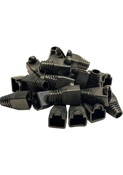 Siyah RJ45 Kılıf Siyah Cat6 Kılıf Siyah Cat5 Kılıf 100 Adet