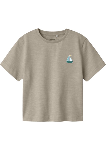 Nmmfredery Ss Nreg Top Pb Kahverengi Erkek Çocuk Kısa Kol T-Shirt