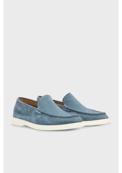 Logolu Süet Loafer Ayakkabı Erkek Ayakkabı 50543083 460