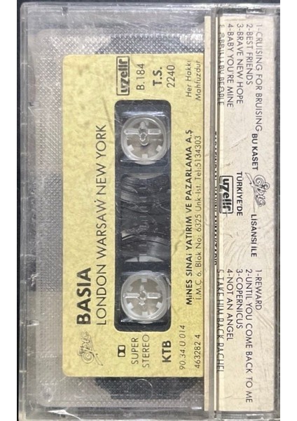 Basia London Warsaw New Yok Kaset fiyatları