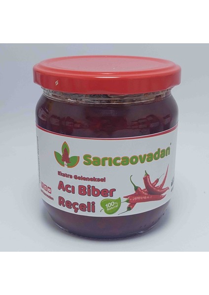 Acı Biber Reçeli 460 gr Şeker Pancarından Koruyucu Katkı İçermez