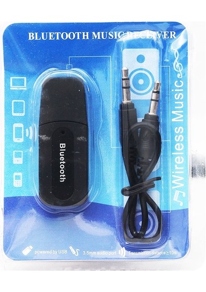 15152 Bluetooth Wireless To 3.5mm Jack Audio Ses Mp3 Alıcı (Receiver Çevirici Adaptörü) fırsatları