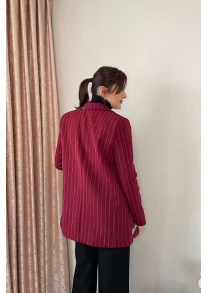 Çizgili Blazer Ceket modelleri