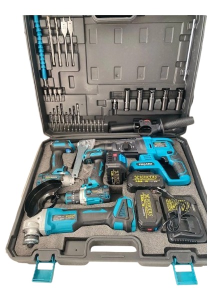 4 Lü 21 V 3.0 Ah Akülü Set Flex Matkap Somun Sıkma Hilti Uc Setli fiyatları
