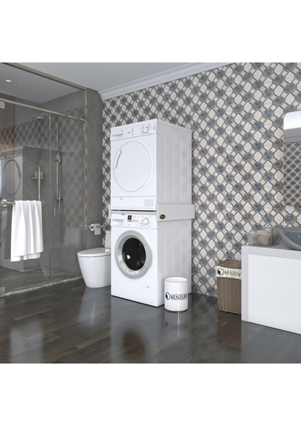 Kenzlife Çamaşır&kurutma Makinesi Dolabı Agafya Byz 015*70*60 Banyo Aparatı Arkalıksız