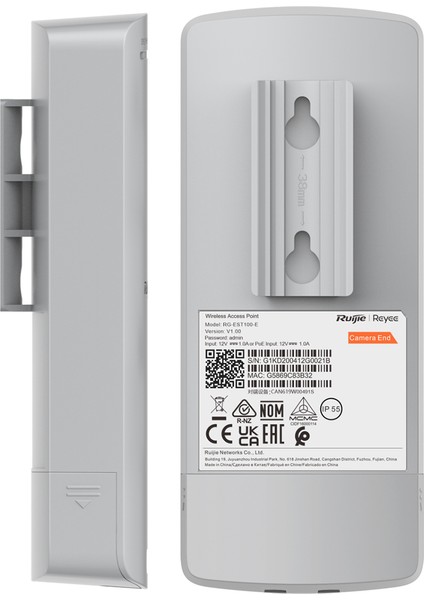 Ruıjıe Reyee RG-EST100-E Outdoor 300 Mbps 2.4 Ghz 2li Paket Dış Mekan Access Poınt (2li Paket)