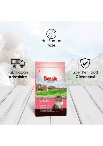 Kuzu Etli Prinçli Yetişkin Kedi Maması 1.5 kg x 2