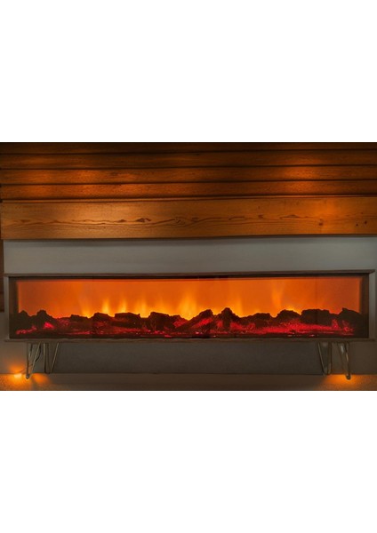 Tv Sehpası Full Şömineli Kumandalı Bluetooth Stereo Ses 6 Modlu Ünite Mdf Metal Ayak modelleri