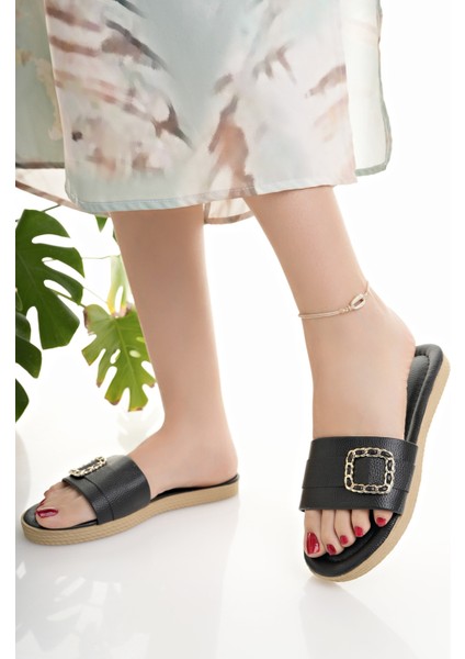 Kadın Günlük Terlik Siyah Şık Yazlık Ev Plaj Tatil Iş Terliği fiyatları