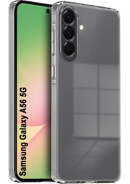 Samsung Galaxy A56 5g Kılıf Şeffaf Kamera Korumalı Esnek Yumuşak Silikon