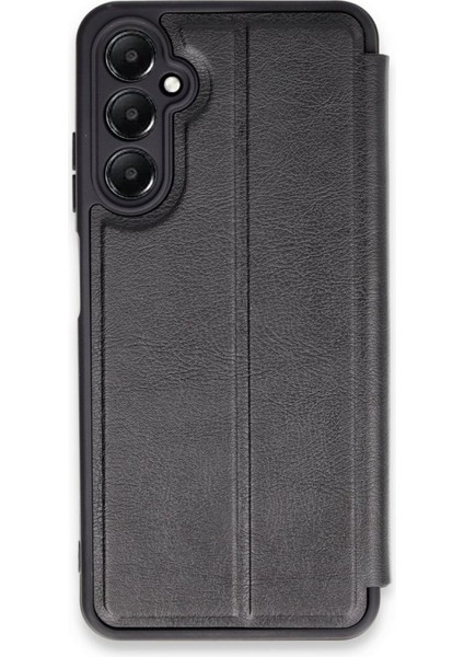 Samsung Galaxy A55 Deri Görünümlü Şık Kapaklı Kılıf