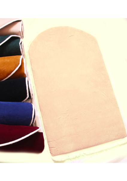 3 cm Süngerli Ortopedik Lüks Kadife Seccade Diz Ağrıtmaz Namazlık Suni Deri Tabanlı 70X120CM fiyatları