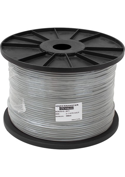 Kamera Kablosu Cctv Cca 2+1 x 0.22 500 Metre modelleri