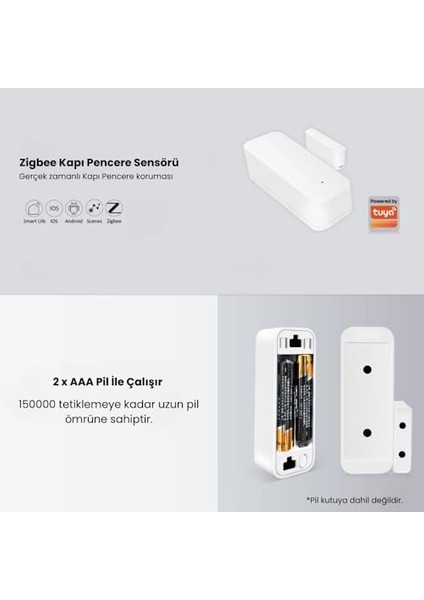 Tuya Zigbee Kapı Pencere Sensörü