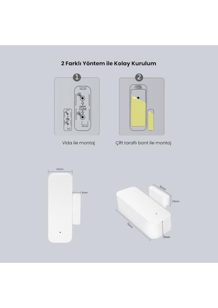 Tuya Zigbee Kapı Pencere Sensörü