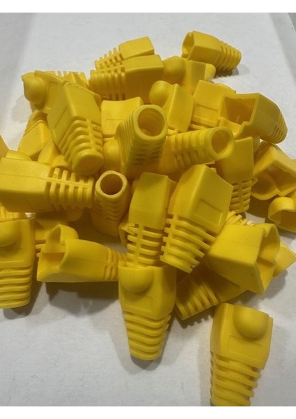 Sarı RJ45 Kılıf Sarı Cat6 Kılıf Sarı Cat5 Kılıf 100 Adet