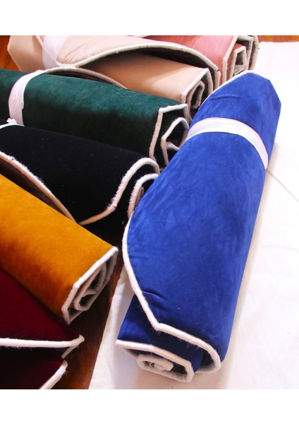 3 CM Süngerli Ortopedik Lüks Kadife Seccade Diz Ağrıtmaz Namazlık Suni Deri Tabanlı 70 x 120 cm fiyatları