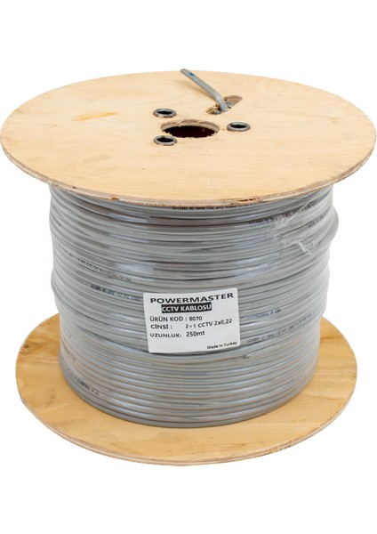 Kamera Kablosu Cctv Cca 2+1 x 0.22 250 Metre fiyatları