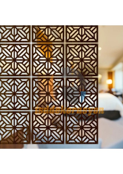 Ahşap Oda Bölücü/seperatör/ Duvar Panelleri 40X40CM