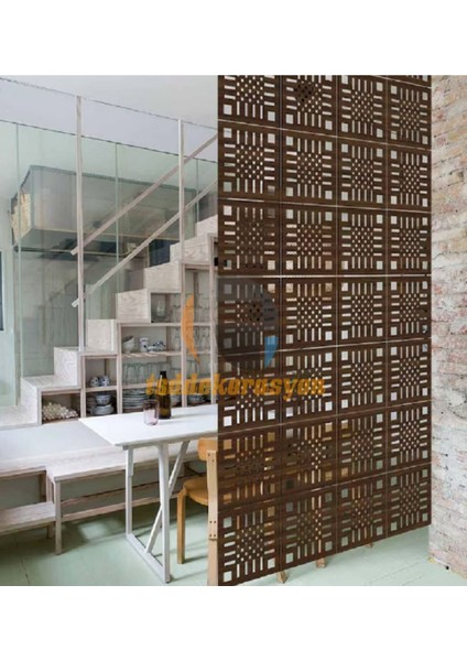 Ahşap Oda Bölücü/seperatör/ Duvar Panelleri 40X40 cm