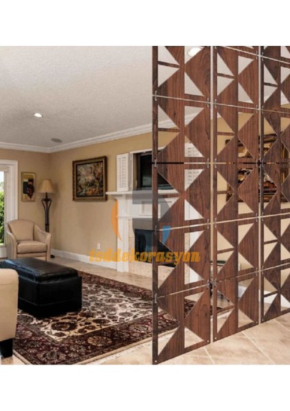 Ahşap Oda Bölücü/seperatör/ Duvar Panelleri 40X40 cm