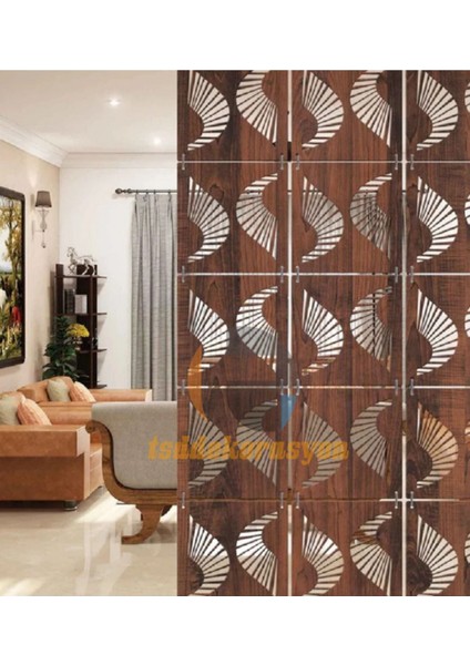 Ahşap Oda Bölücü/seperatör/ Duvar Panelleri 40X40 cm