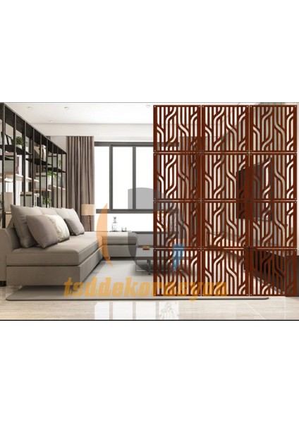 Ahşap Oda Bölücü/seperatör/ Duvar Panelleri 40X40 cm