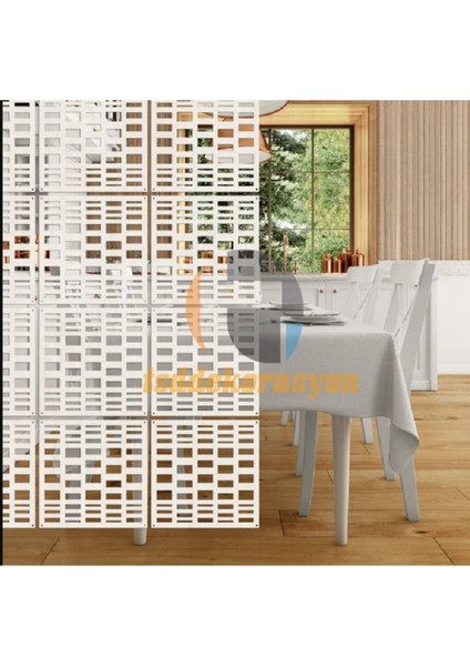 Ahşap Oda Bölücü/seperatör/duvar Paneli Kareler