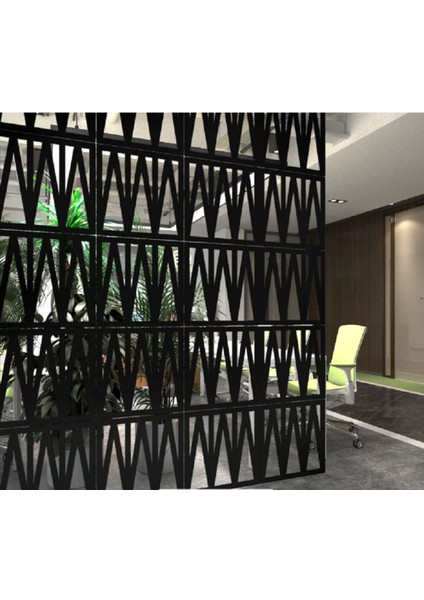 Tsd Tsd Dekorasyon Ahşap Oda Bölücü/seperatör/duvar Paneli Üçgen Siyah