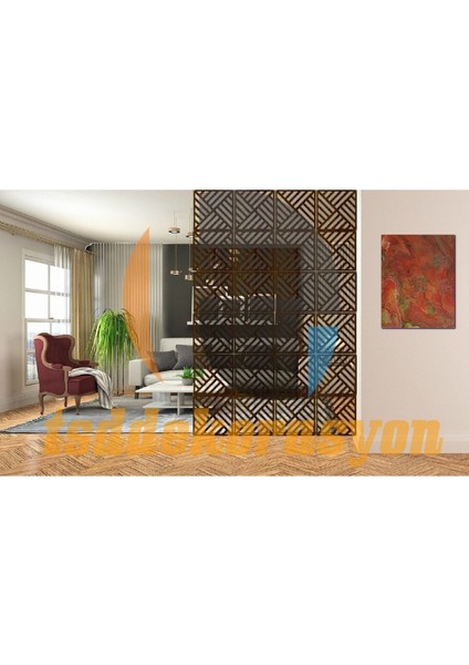 Ahşap Oda Bölücü/seperatör/ Duvar Panelleri 40X40 cm modelleri